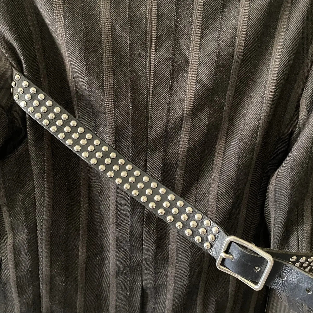 Comme des Garcons : Vintage Fall00 Double Layer Blazer With Bondage Stud Strap