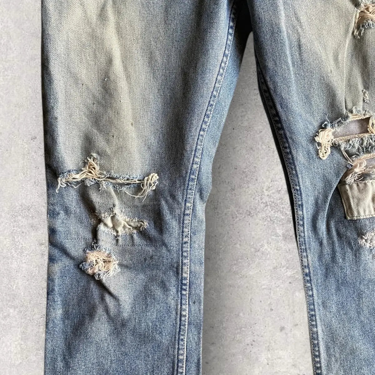 N.Hoolywood - Distress Bootcut Stretch Denim