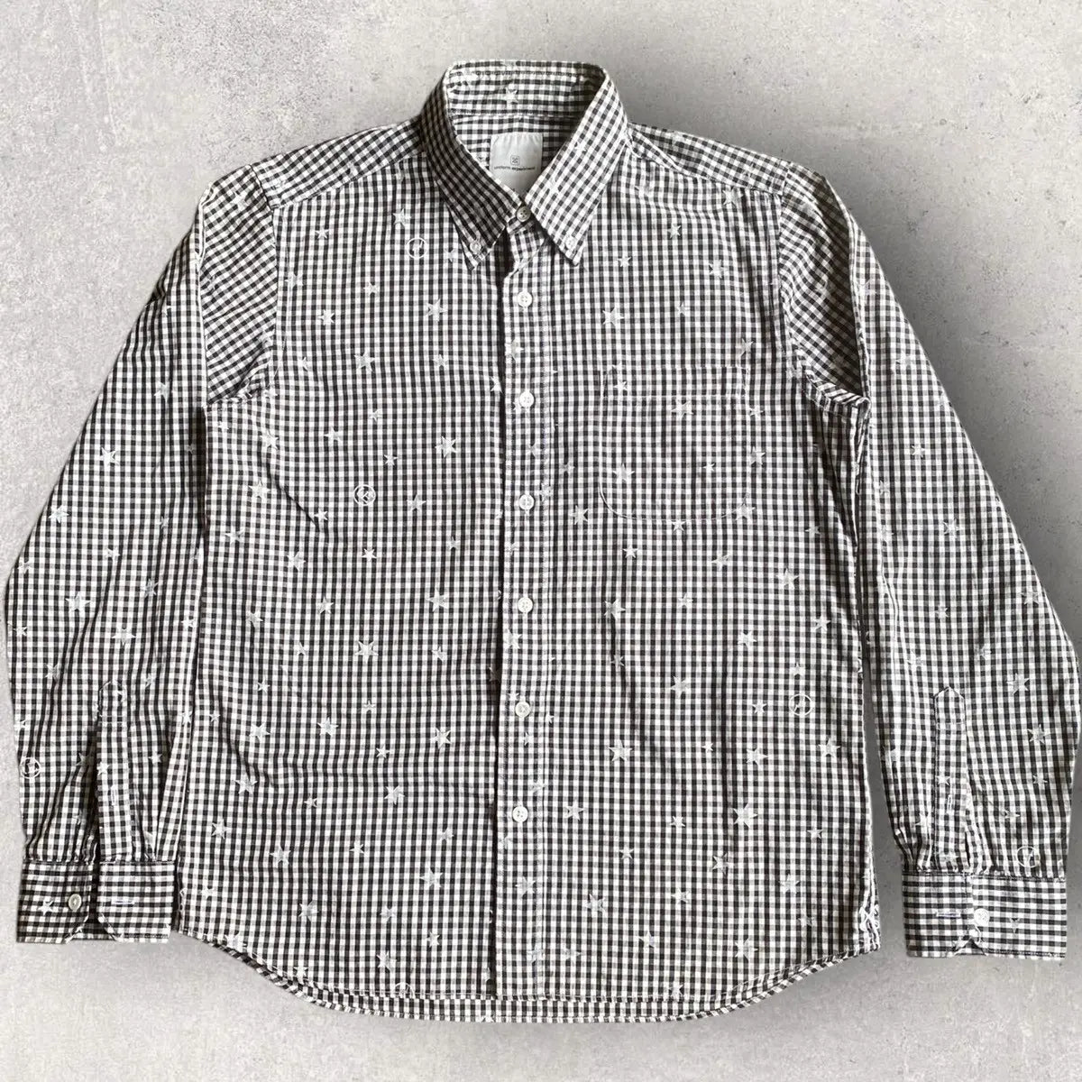 Hiroshi Fujiwara × Sophnet. × Uniform Experiment - Star Blk/Wht Plaid Shirt