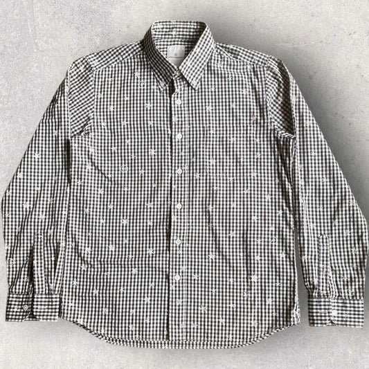 Hiroshi Fujiwara × Sophnet. × Uniform Experiment - Star Blk/Wht Plaid Shirt