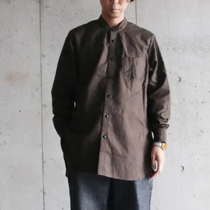 Yohji Yamamoto - Soft Micro Moleskin Cotton Oversize Shirt By KLASICA × Lemaire