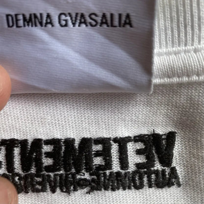 Vetements - Fall20 Anarchy Embroidered Logo Oversize T Shirt