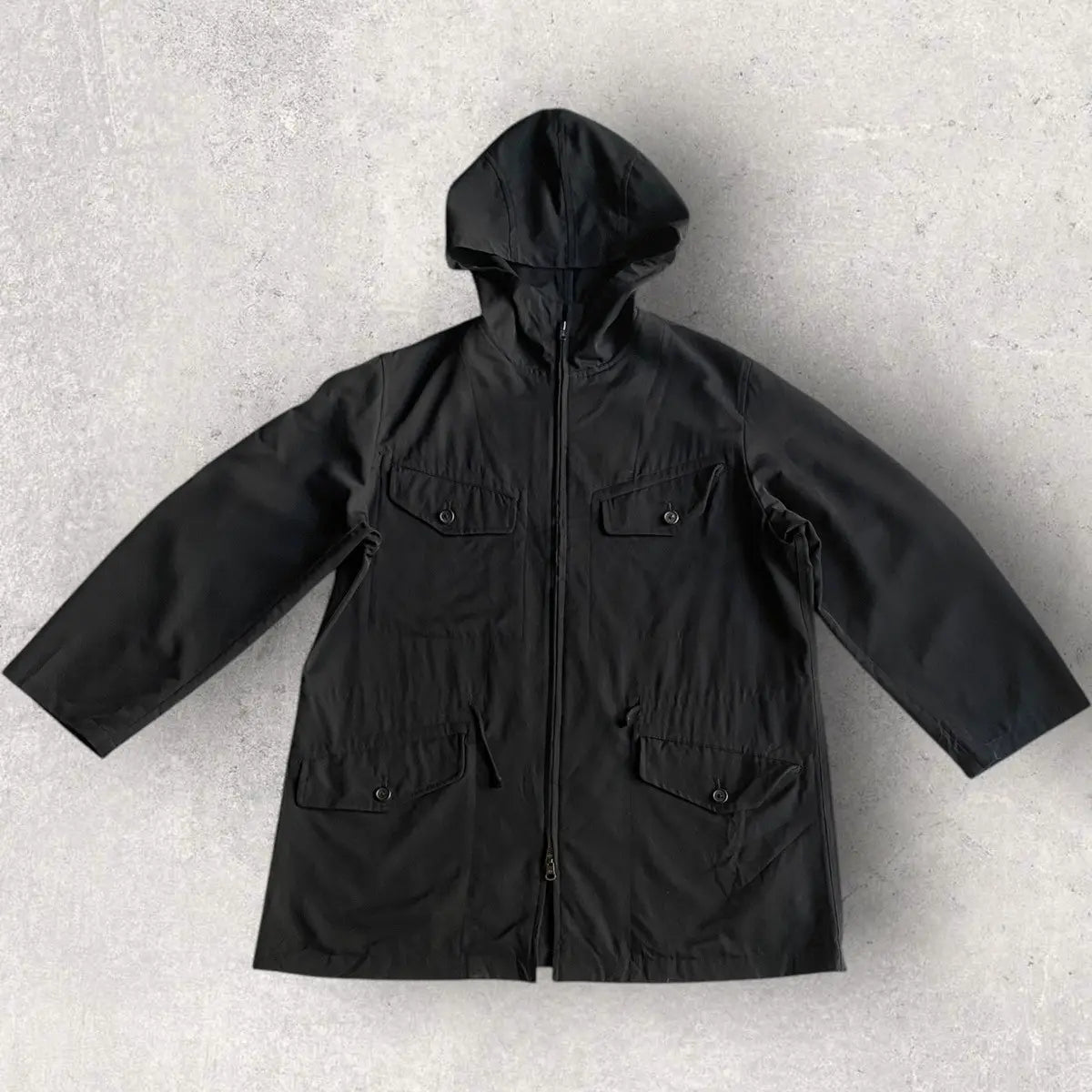 Yohji Yamamoto - Vintage 90’s Wool Gabardine Hood Jacket