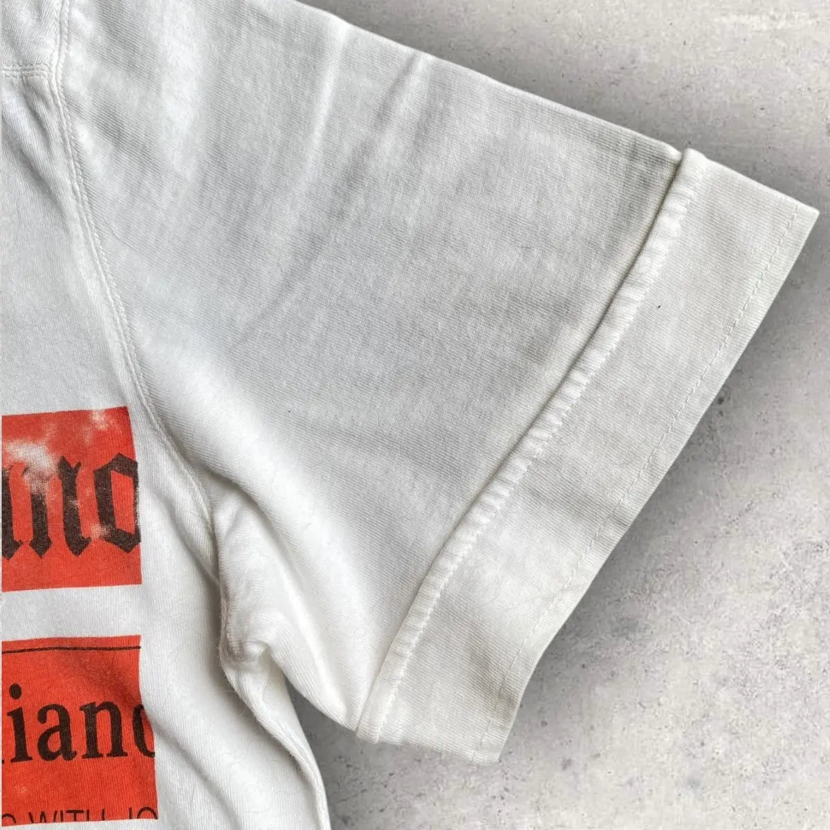 John Galliano - Newspaper Gazette Color Block Tee