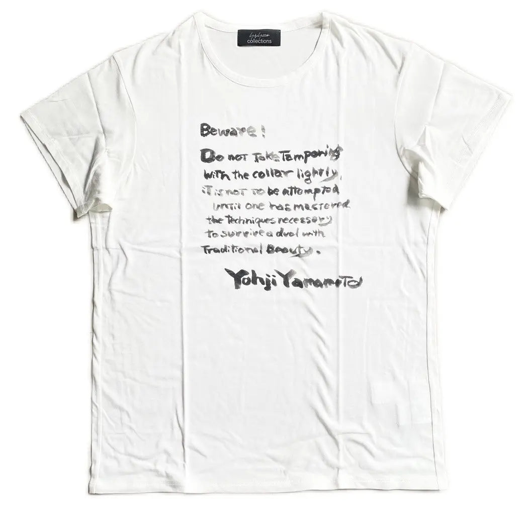 Yohji Yamamoto - SS22 Slogan Print T Shirt