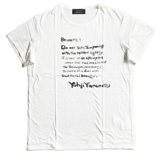 Yohji Yamamoto - SS22 Slogan Print T Shirt