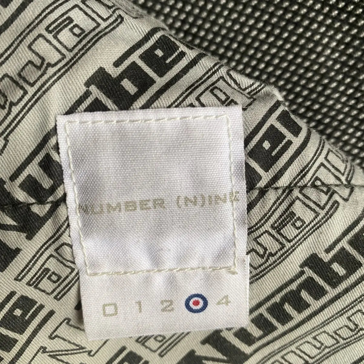 Number (N)ine  Vintage SS00 “Extra Heavy” Inside Out Jacquard Denim