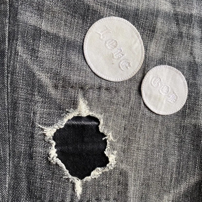 Number (N)ine : AW04 Give peace a chance Patch Denim