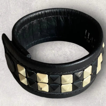 Yohji Yamamoto - Lime Feu Two Row Studded Bracelet