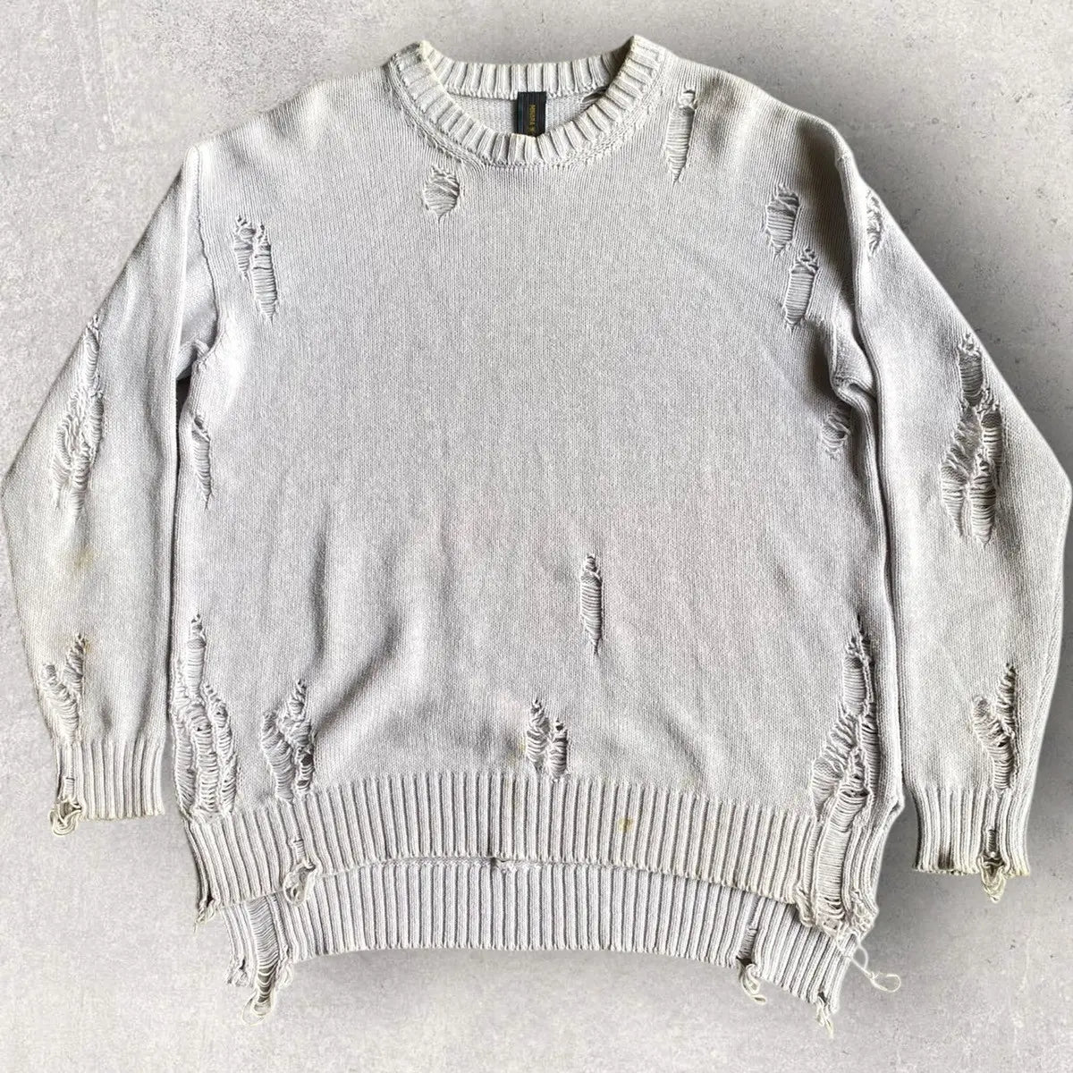 Maison MIHARA YASUHIRO - Distressed Grunge Wool Oversized Sweater