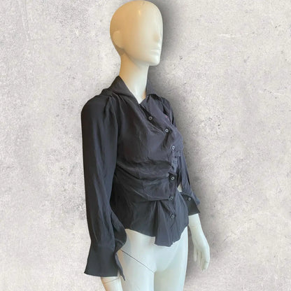 Vivienne Westwood - Gold Label Pan Embroidered Silk Drunken Shirt