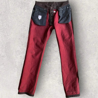 Number (N)ine : Vintage 1999 Blk/Red Jeans
