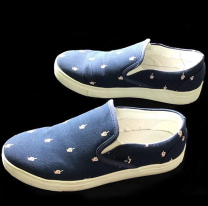 Undercover - Middle fingers navy slip on