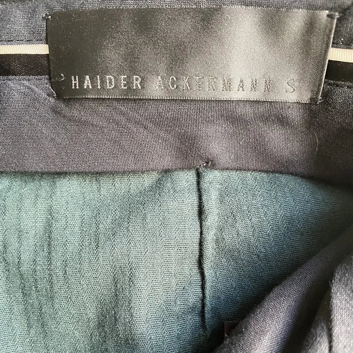 Haider Ackermann - FW15 Haider Ackermann Green Corduroy Skinny Pants