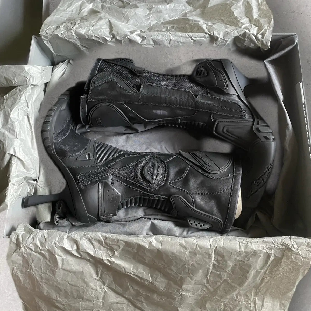 Balenciaga - Biker Boots Heels By Alpinestars