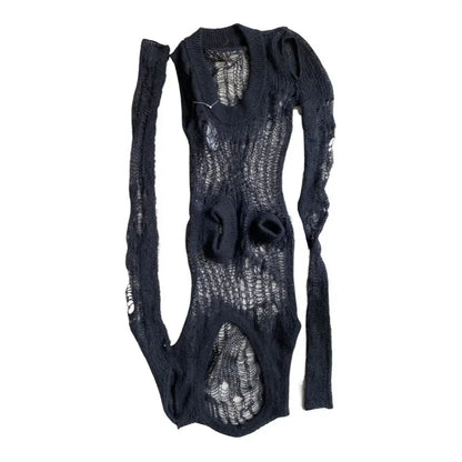 Rick Owens : SS20 “Fogachine” Mohair Spider Web Banana