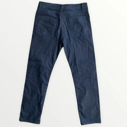 Raf by Raf Simons - Navy coated Jeans