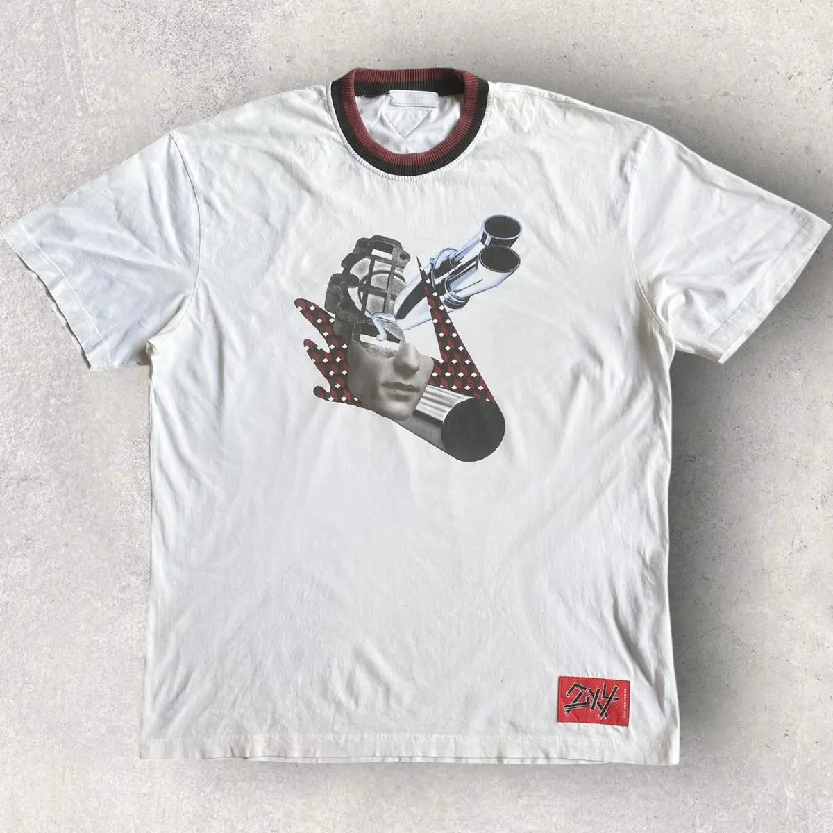 Prada - SS17 Collage Print 2 x 4 T Shirt