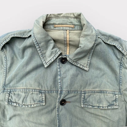 Prada - SS05 Runway Worn Denim Military Belted Back Jacket