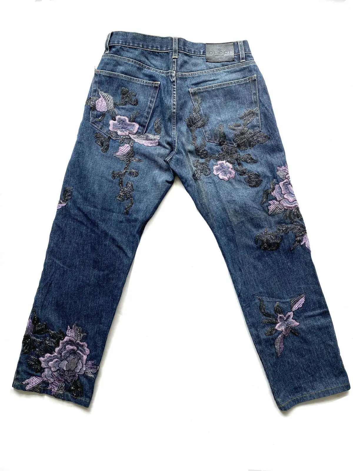 Gucci - Fall99 AD And Runway Floral Embroiled Denim
