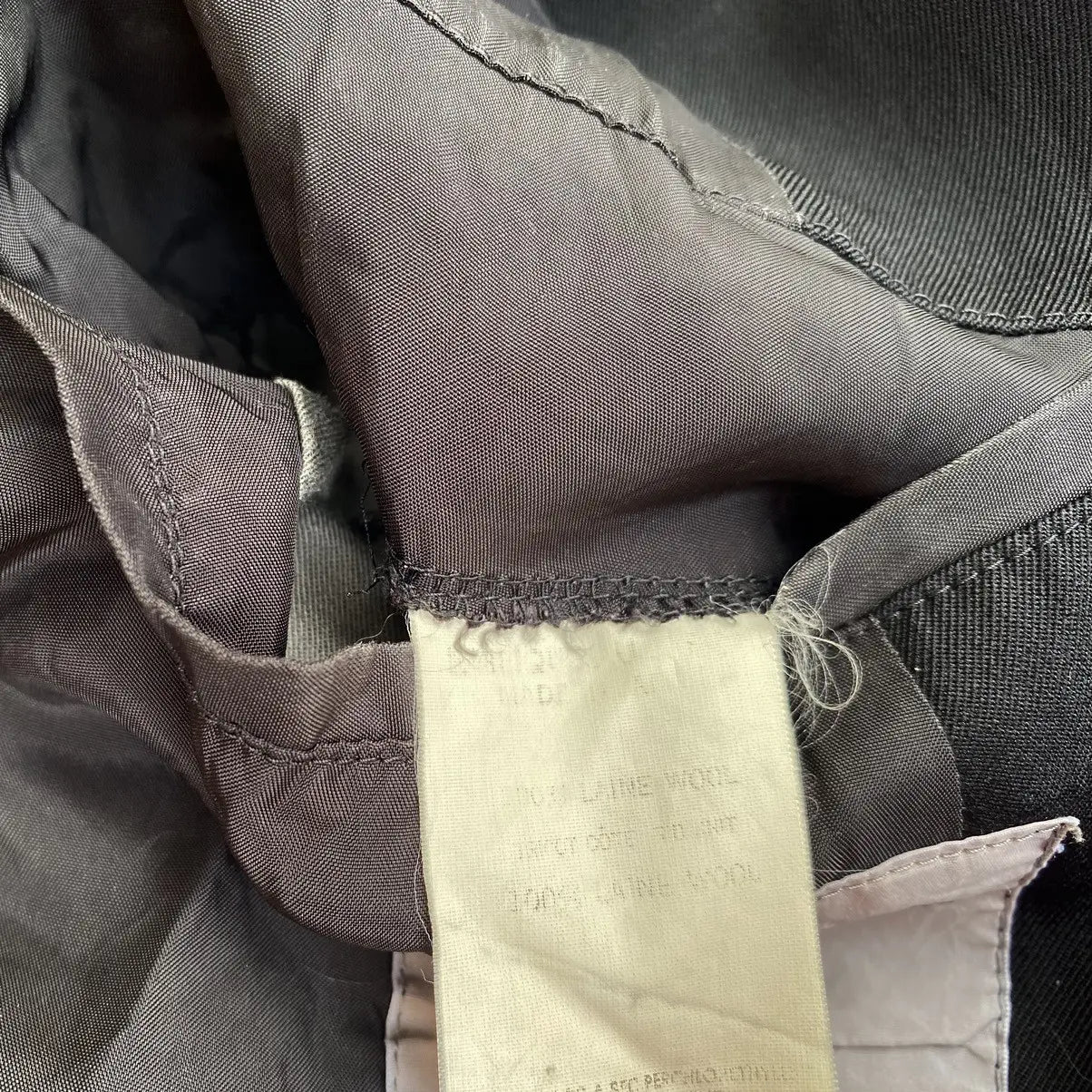 Yohji Yamamoto - Vintage Fall95 Wool Gabardine Shrunken Collar Bomber