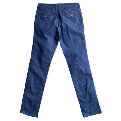 Helmut Lang - Blue Denim Chino Pants