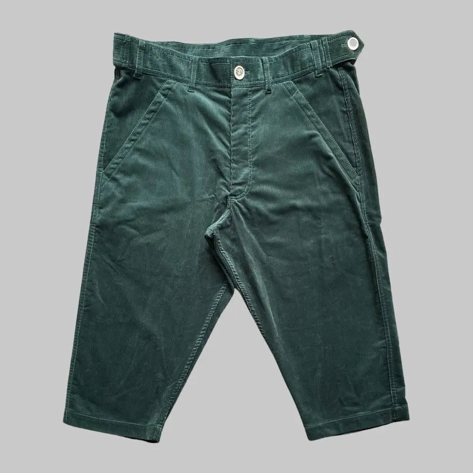 Comme des Garcons  Fall 2019 Green Corduroy Oversize Cropped Pants  Men's US 32 / EU 48•Gently Used