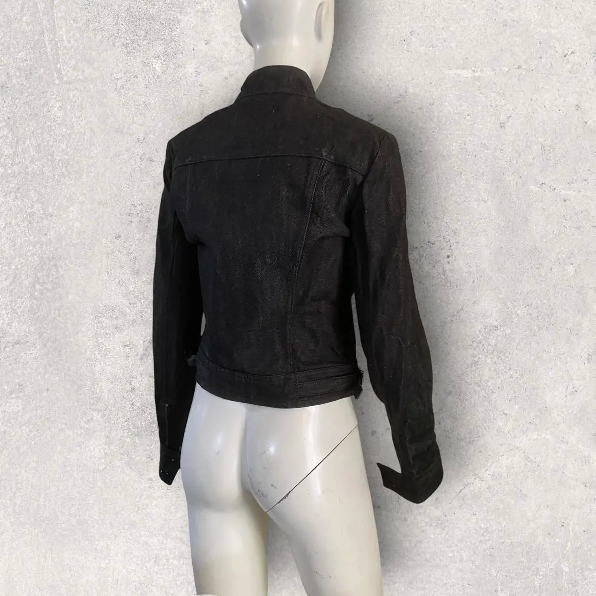 Gucci - 1999 Raw Denim Rider Jacket By Tom Ford Era