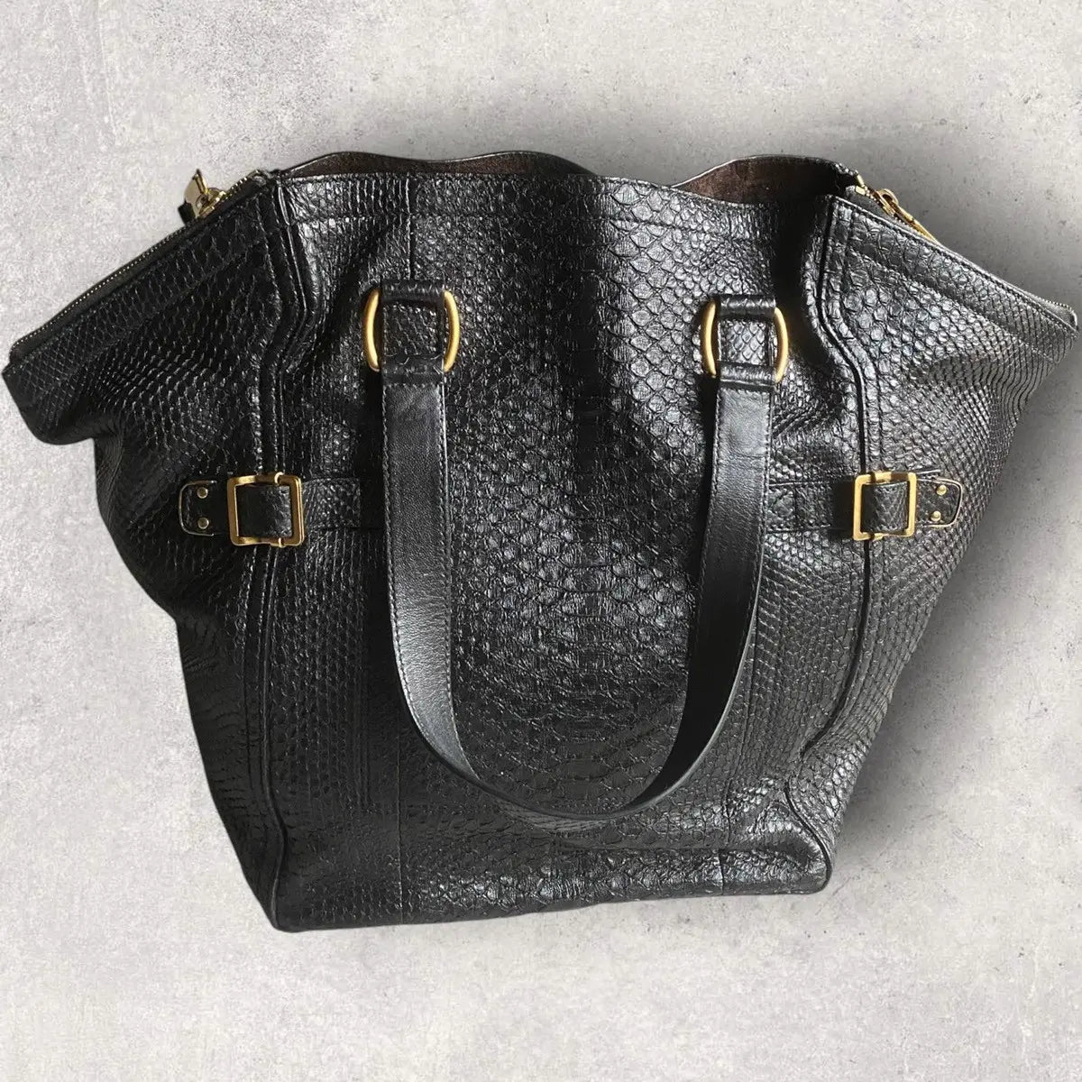 Yves Saint Laurent - YSL Python Leather Downtown Bag