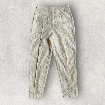 John Galliano - Vintage 1996 Lace Perforate Pants