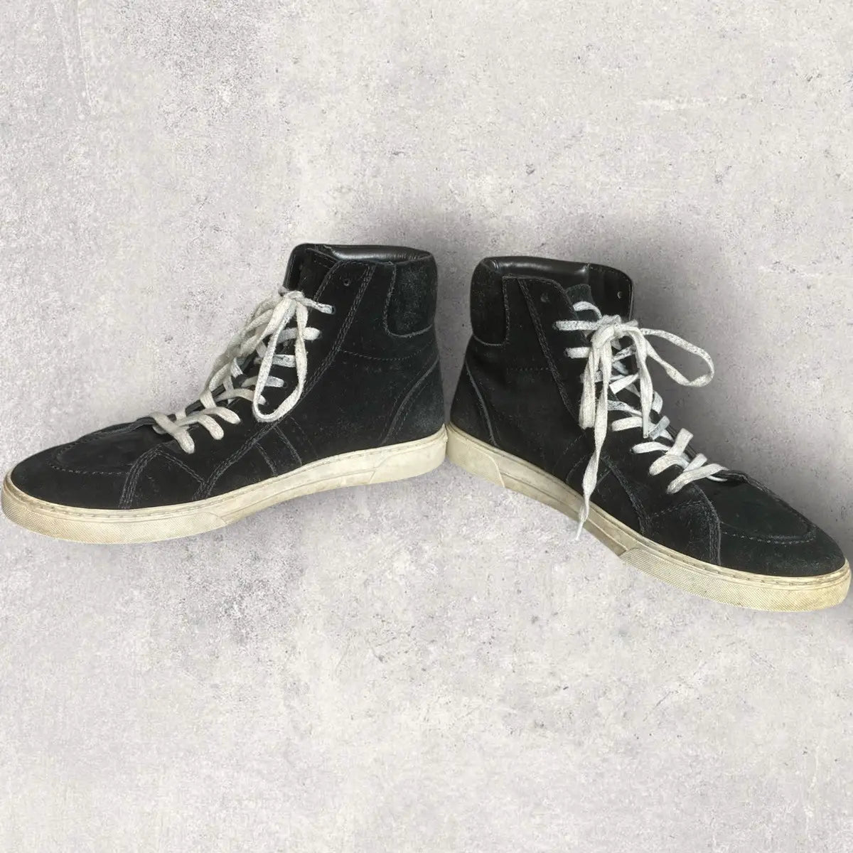 Saint Laurent Paris - SLP Black Suede Joe Mid Top