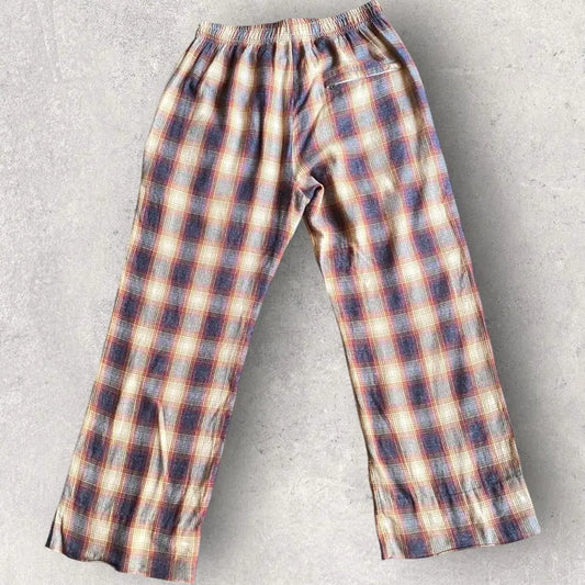 Faith Connexion - Navy And Burgundy Plaid Pajama Pants