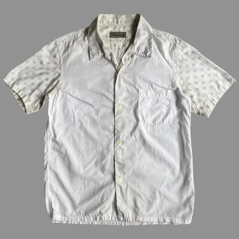 Yohji Yamamoto - Y’s for men polka dot open collar shirt