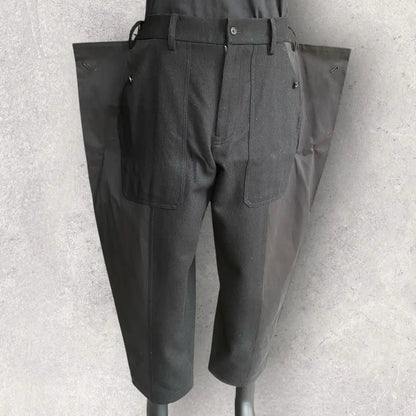 Yohji Yamamoto - 1/10 Flannel Waist Adjustable vertical joint pants