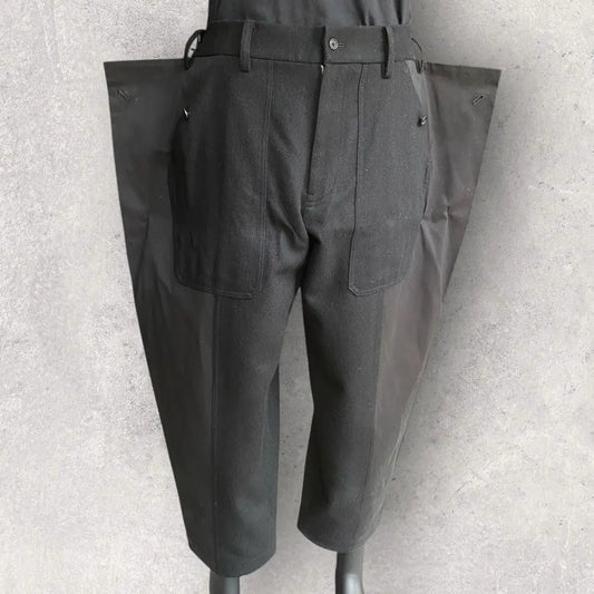 Yohji Yamamoto - 1/10 Flannel Waist Adjustable vertical joint pants