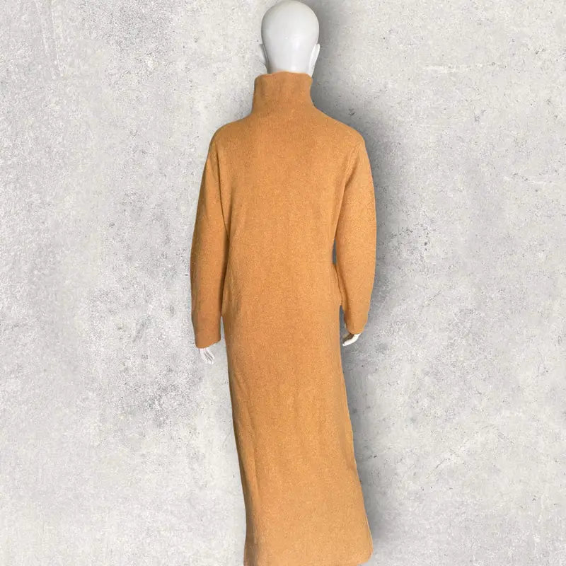 Yohji Yamamoto - Vintage AW95 Turtle Neck Wool Maxi Dress