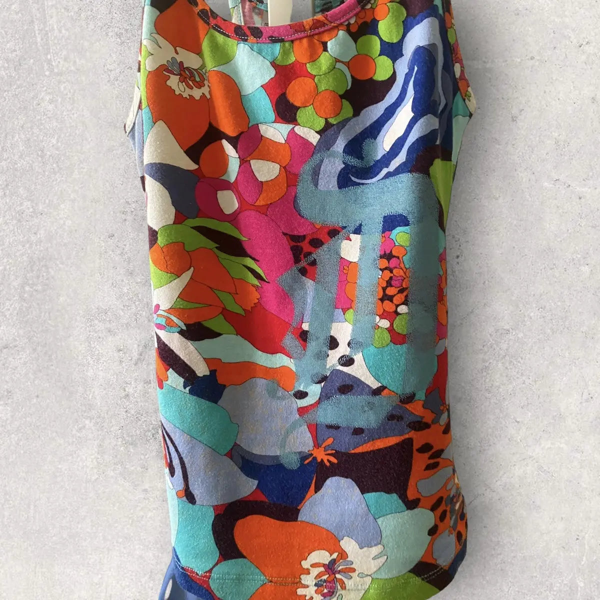 Versace - Vintage Versace Jeans Signature Floral Tank Top