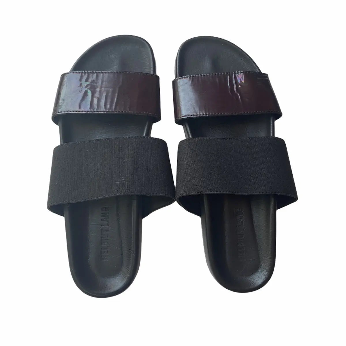 Helmut Lang - Leather and Elastic Beach Slide