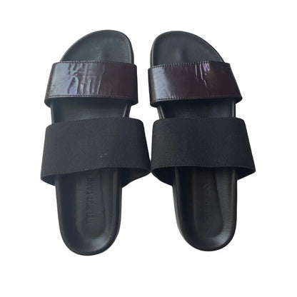 Helmut Lang - Leather and Elastic Beach Slide