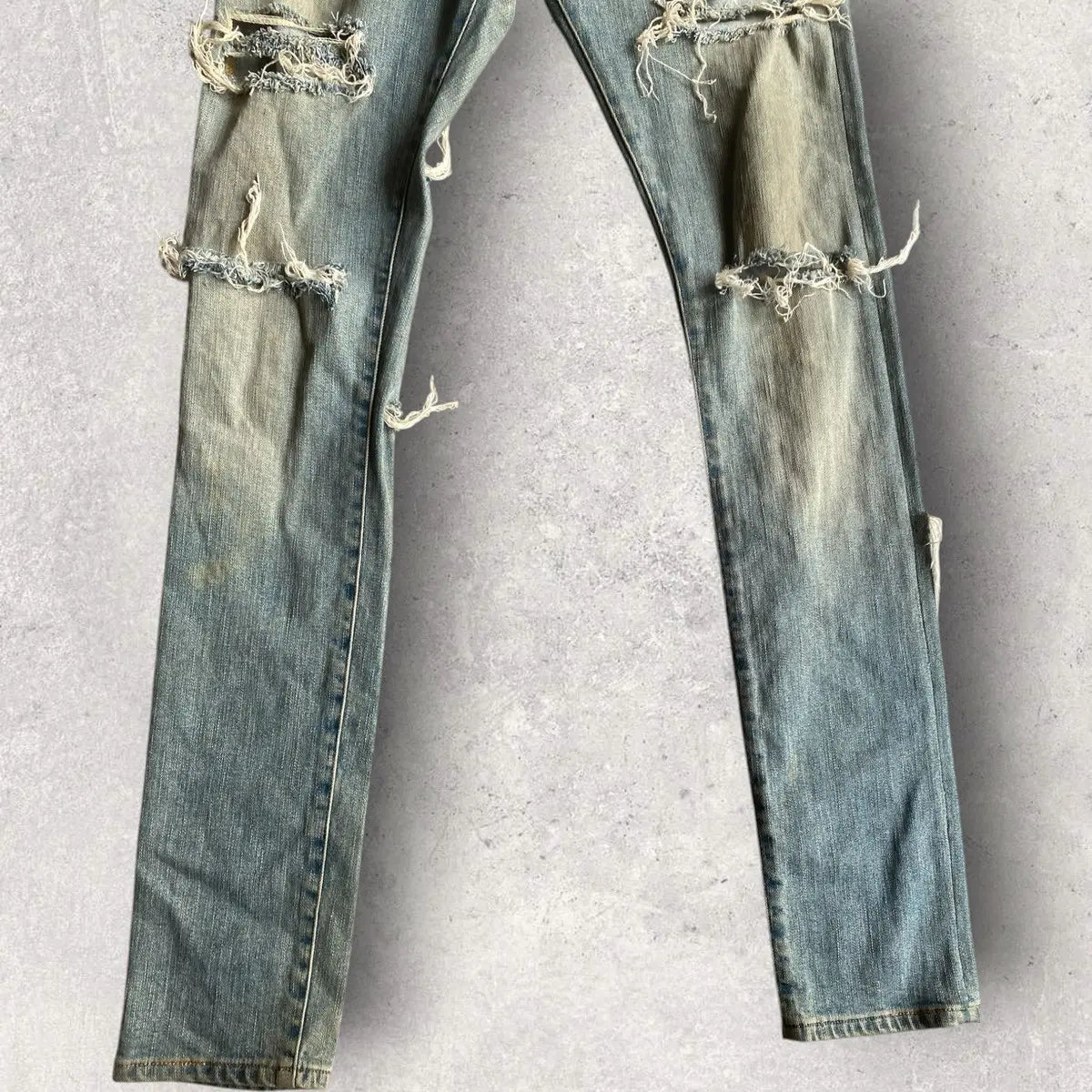 Saint Laurent Paris - Fall14 Destroyed Denim