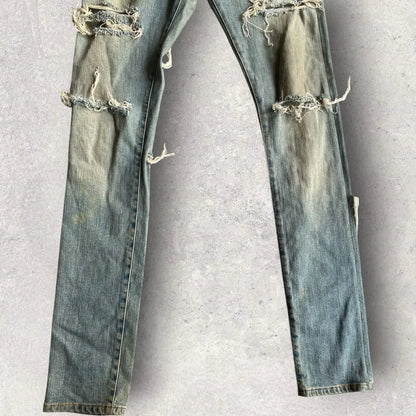 Saint Laurent Paris - Fall14 Destroyed Denim