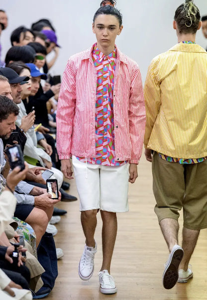 Comme des Garcons - New With Tag SS20 Waterproof Rubberized Patchwork Shirt