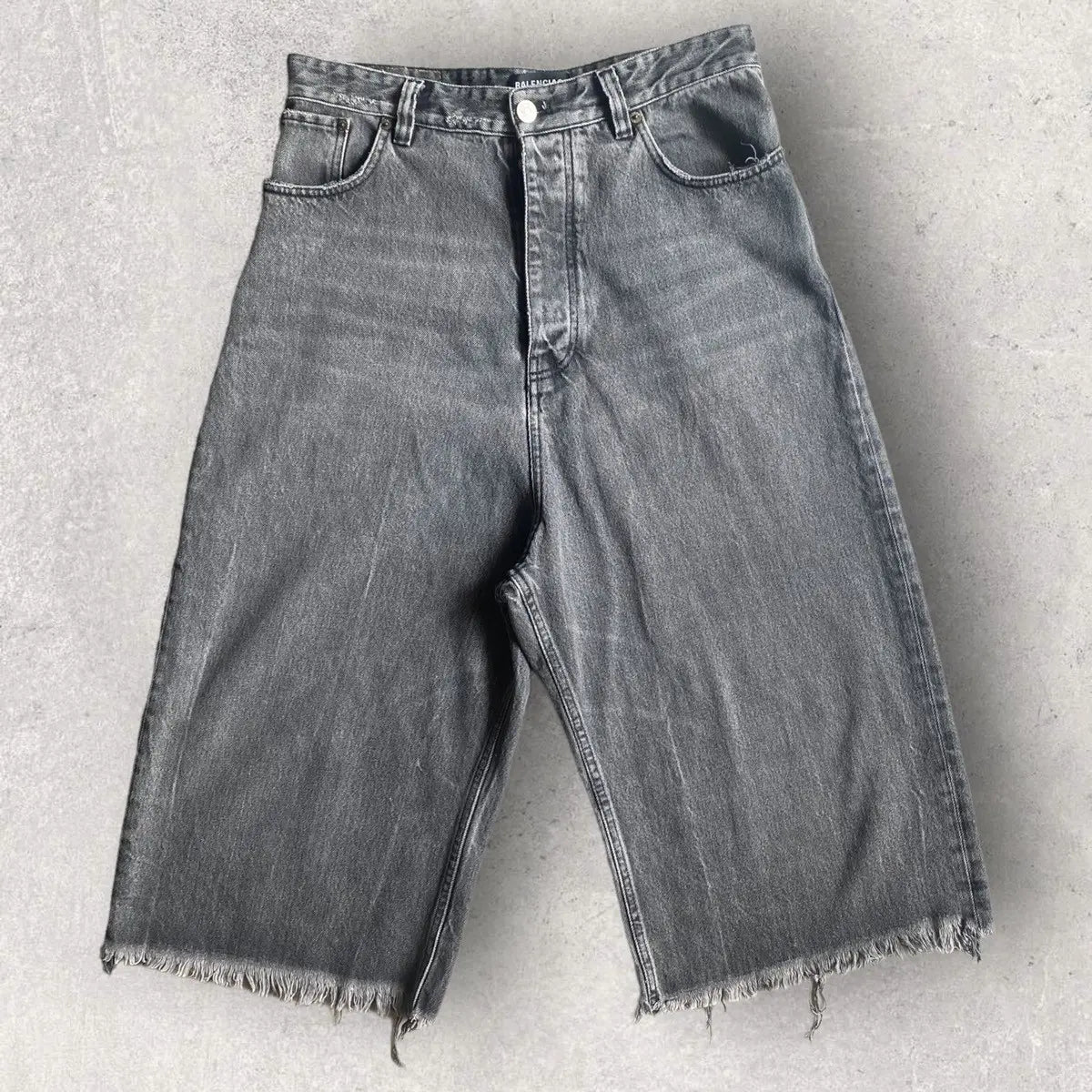 Balenciaga - Fray Cropped Denim