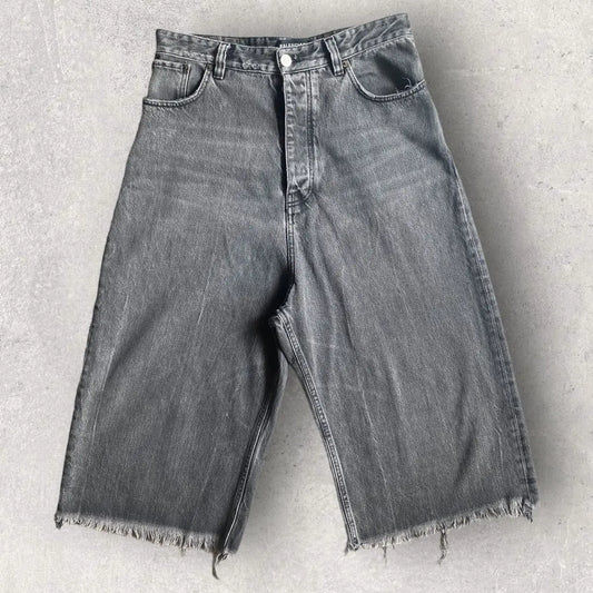 Balenciaga - Fray Cropped Denim
