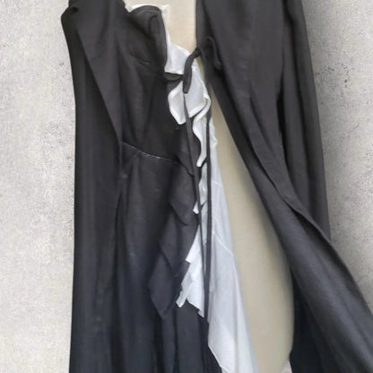 Yohji Yamamoto : NWT Runway SS23 Frill Blazer