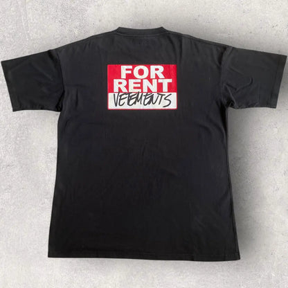 Vetements - SS20 For Rent Oversize T Shirt