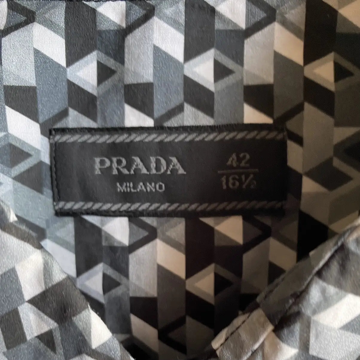 Prada - Fall 2017 Geometric Print Shirt