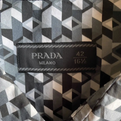 Prada - Fall 2017 Geometric Print Shirt