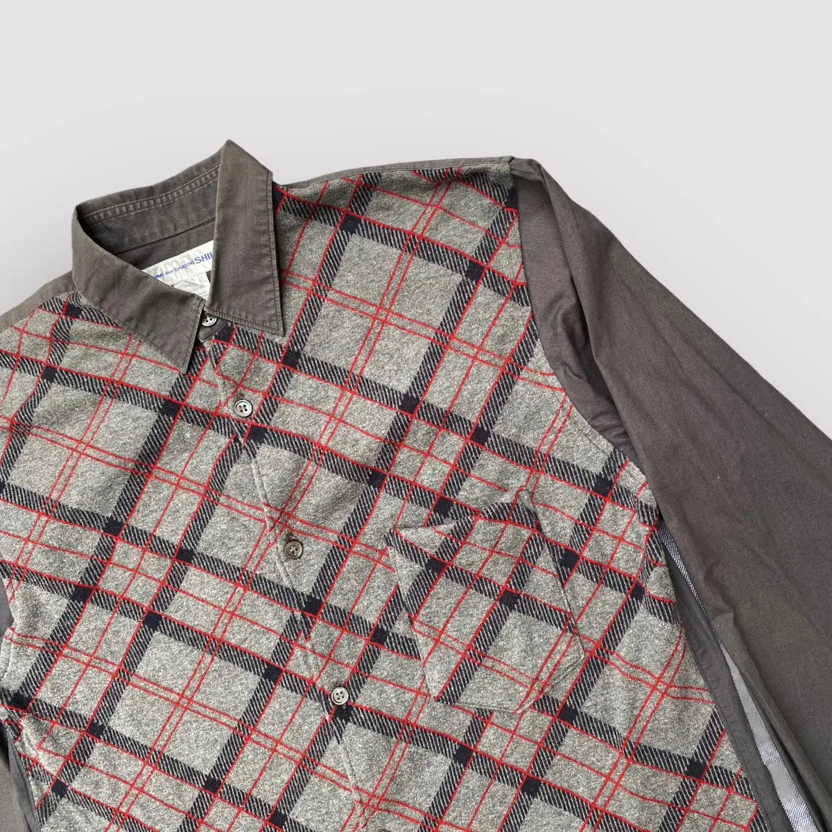 Comme Des Garcons - Front Plaid Shirt