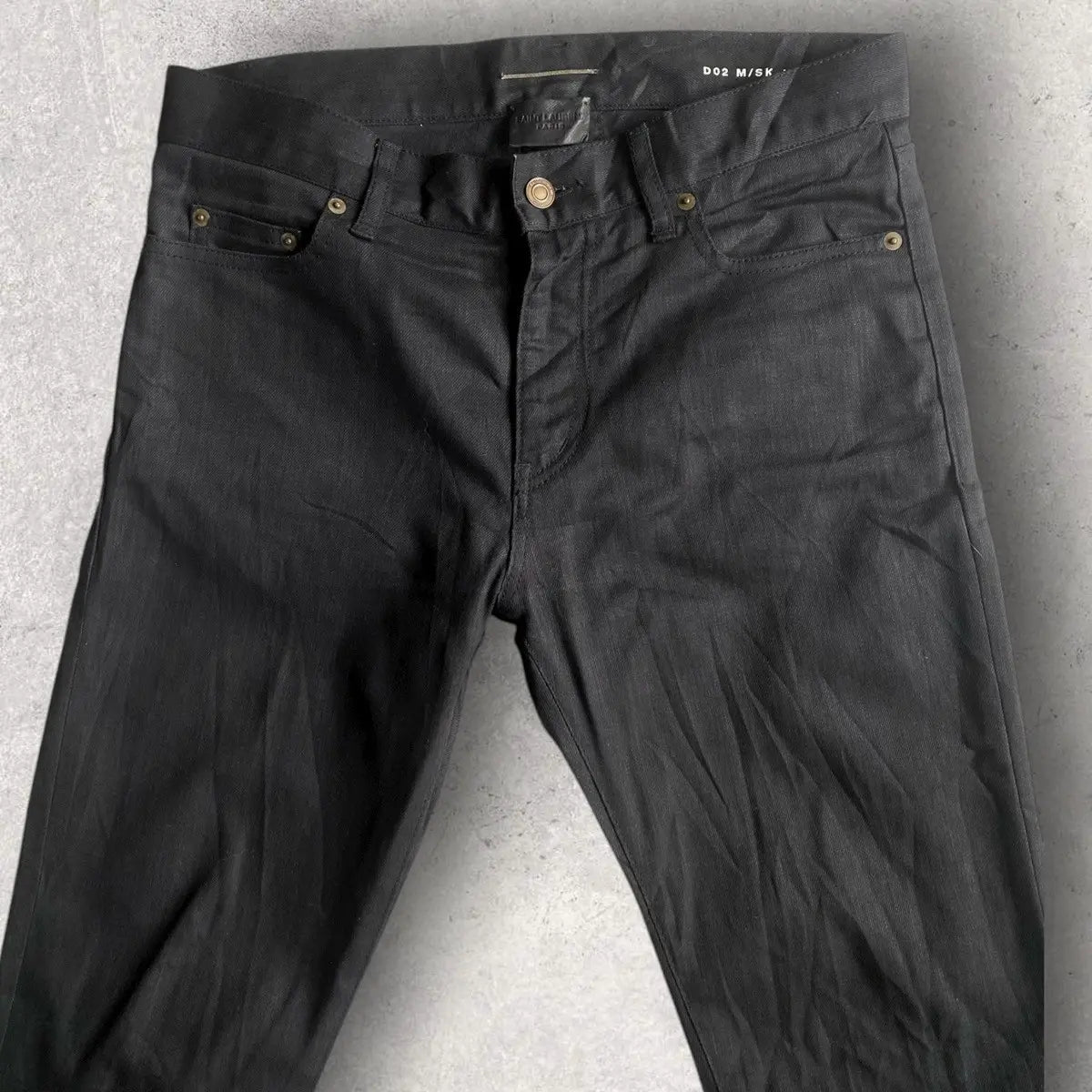Saint Laurent Paris - SLP AW15 Blk Raw Denim By Hedi Slimane